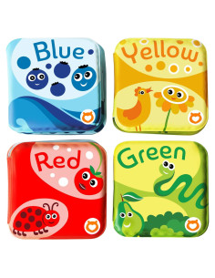 BabyBibi Libros Flotantes para Baño - Juego de 4 Colores