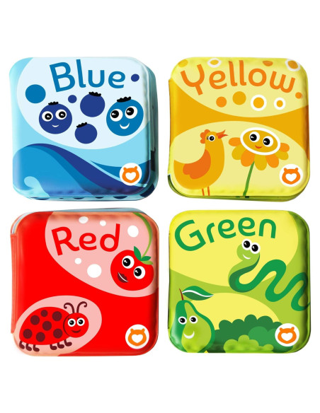 BabyBibi Libros Flotantes para Baño - Juego de 4 Colores