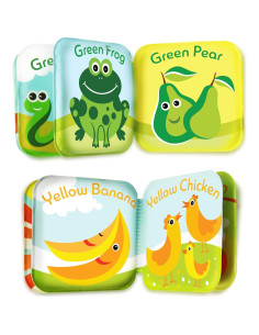 BabyBibi Libros Flotantes para Baño - Juego de 4 Colores 2