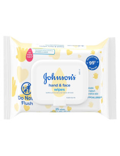 Toallitas desechables Johnson's Baby 25 unidades hipoalergénicas