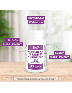 Suplemento Natural para Dormir SuperSmart - 45 Tabletas 2
