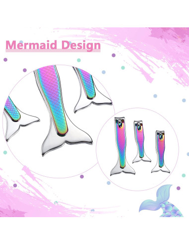 Conjunto de Cortadores de Uñas Sirena 4 Piezas Honoson