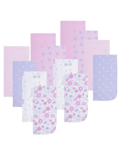 Paquete de 12 Paños de Eructo para Niña Everyday Kids - Floral