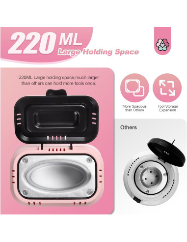 Esterilizador de Herramientas de Uñas Saviland Rosa 185C