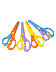 Tijeras de Seguridad LovesTown para Niños 4PCS Punta Romo