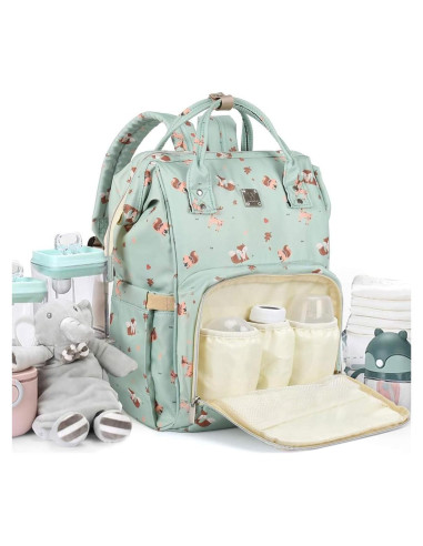 Mochila de Pañales Camillemma Verde Grande Impermeable 20.8L