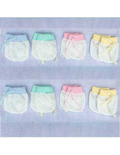 Guantes de Algodón para Bebés 8 Pares Transpirables Ajustables 2