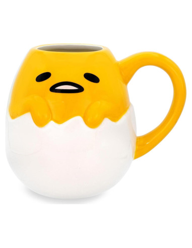 Taza de cerámica Gudetama 20 oz - Silver Buffalo - Amarillo