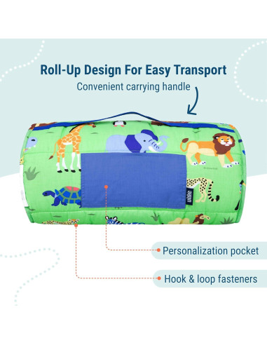 Manta de Siesta Wildkin para Niños - Animales Salvajes 127x51cm