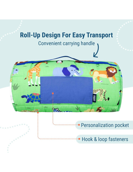 Manta de Siesta Wildkin para Niños - Animales Salvajes 127x51cm