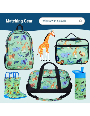 Manta de Siesta Wildkin para Niños - Animales Salvajes 127x51cm