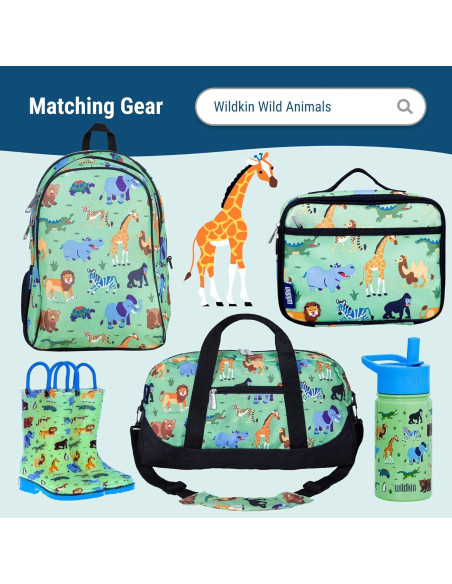 Manta de Siesta Wildkin para Niños - Animales Salvajes 127x51cm