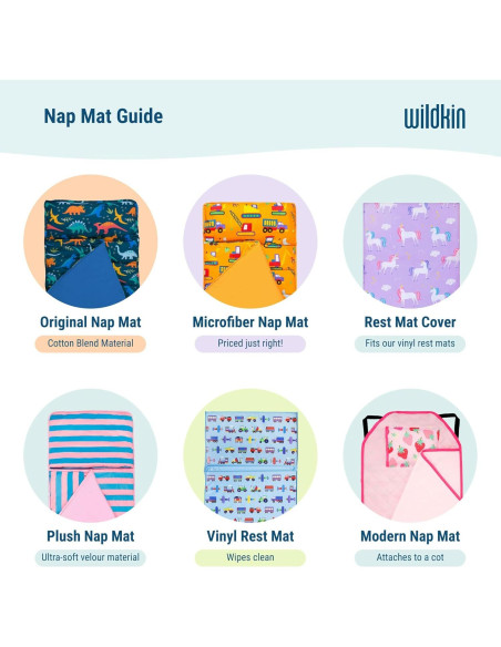 Manta de Siesta Wildkin para Niños - Animales Salvajes 127x51cm