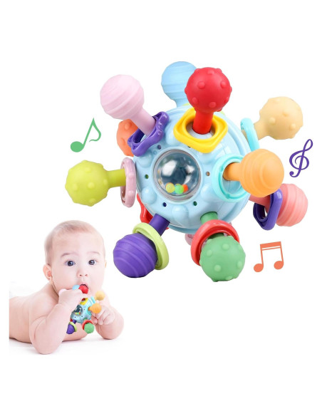 Juguete de Dentición Sensory para Bebés - Silicona Montessori 0-12 Meses