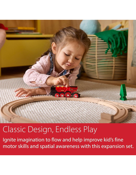 Paquete de Expansión Avanzada BRIO World - Pista de Tren 11 Piezas