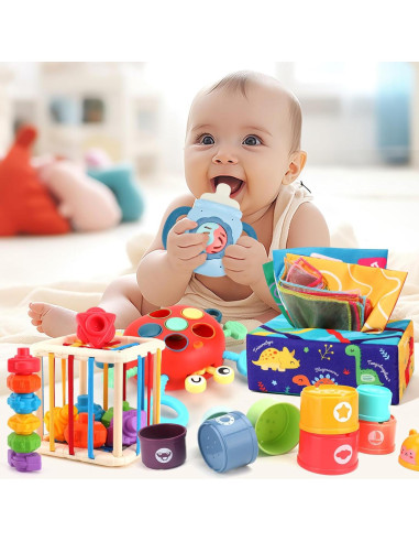 Juguete Montessori 5 en 1 KADAYAYA para Bebés 6-18 Meses