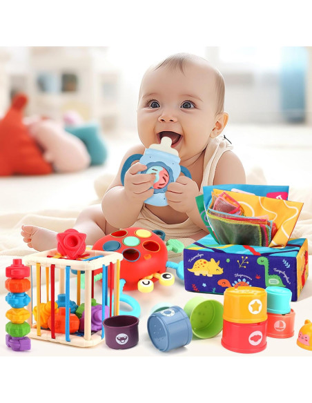 Juguete Montessori 5 en 1 KADAYAYA para Bebés 6-18 Meses