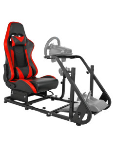 Soporte de TV para Simulador de Carreras Minneer Rojo Ajustable