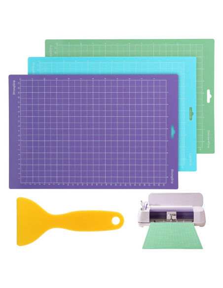 3 Mats de Corte Kryslanix para Cri-cut Joy Xtra 21.59x30.48cm