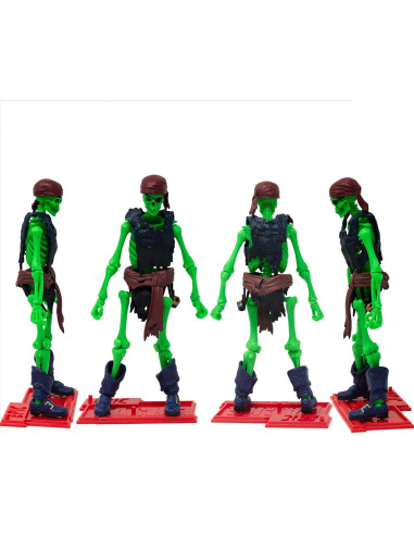 Figura de Acción Esqueleto Pirata Boss Fight 1:12 con Accesorios