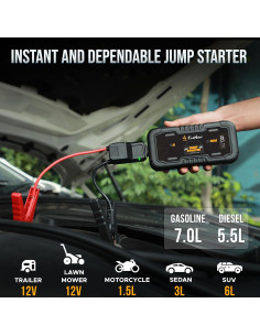 Arrancador de Batería EcoNour CS10 | 1600A Pico | Portátil 2