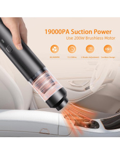 Aspiradora de Coche AILEWING EG-121 Sin Cable 19000Pa 4-en-1 2