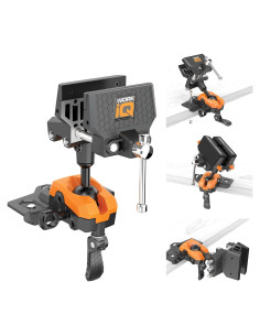 Tornillo de banco articulado WORK IQ IQVISE 360 acero y aluminio