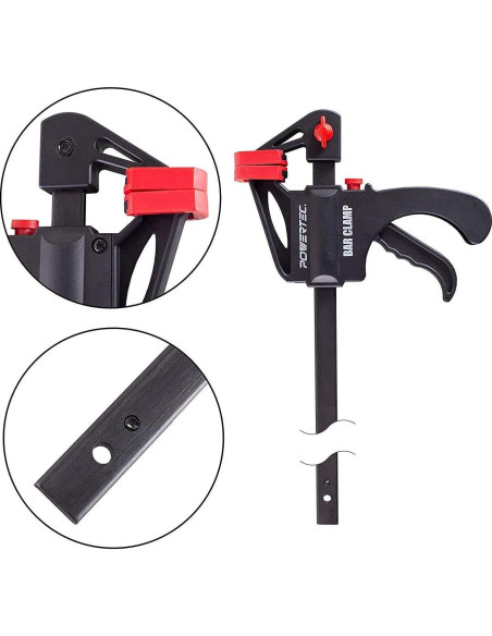 Abrazaderas de Barra POWERTEC 36" con Esparcidor 42" - 2PK