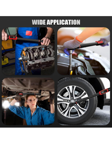 Llave de Torque Digital ANPUDS 1/2" 17-340Nm Fibra de Carbono