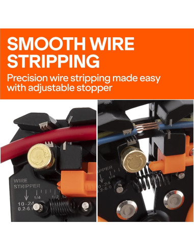 Desforrador de Cables Wirefy Automático 3 en 1 - 0.2-6 mm