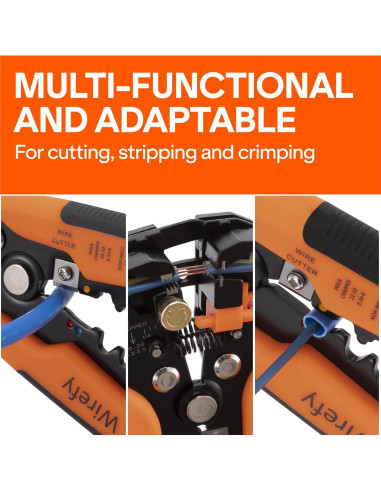 Desforrador de Cables Wirefy Automático 3 en 1 - 0.2-6 mm