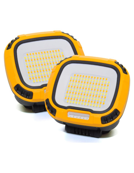 Paquete de 2 Luces de Trabajo LED GOZLILU 5000 Lúmenes Recargables