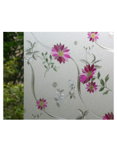 Película de Ventana VSUDO 44.5x400cm Crisantemo Púrpura