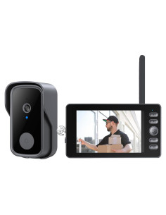 Cámara de Timbre Inalámbrico TKMARS M15 HD 1080P 4.3"