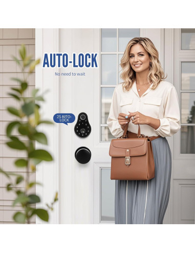 Cerradura Inteligente Cielsa Dawn 021+8626 Negra con Huella Dactilar