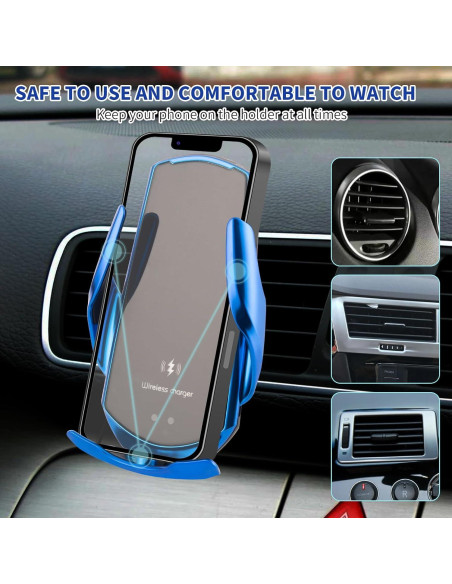 Soporte Cargador Inalámbrico para Auto LFNOWN 15W con Auto-Cierre
