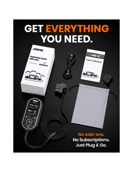 Escáner OBD2 ANCEL BD310 Bluetooth y Cable - Diagnóstico Automotriz