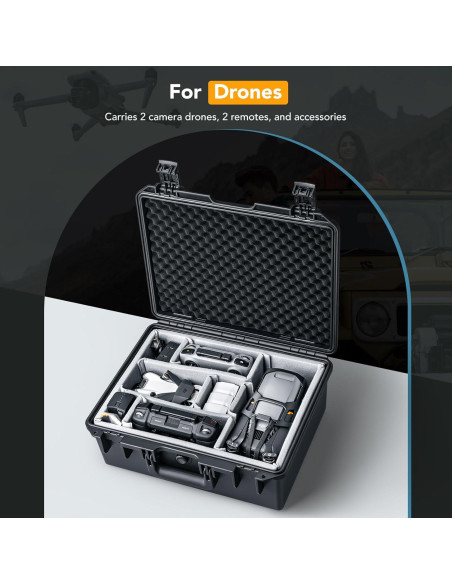 Estuche Duro Impermeable Lykus PVC1 para Cámaras y Drones