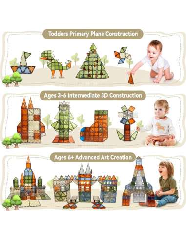 Azulejos Magnéticos UREC 100PCS Juguetes de Construcción 3D