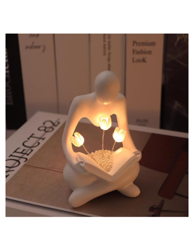 Lámpara Tulipán ITOWNKN LED Escultura de Lectura 6.1x11.5cm