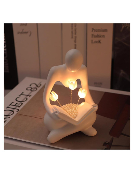 Lámpara Tulipán ITOWNKN LED Escultura de Lectura 6.1x11.5cm Lámpara Tulipán ITOWNKN LED Escultura de Lectura 6.1x11.5cm