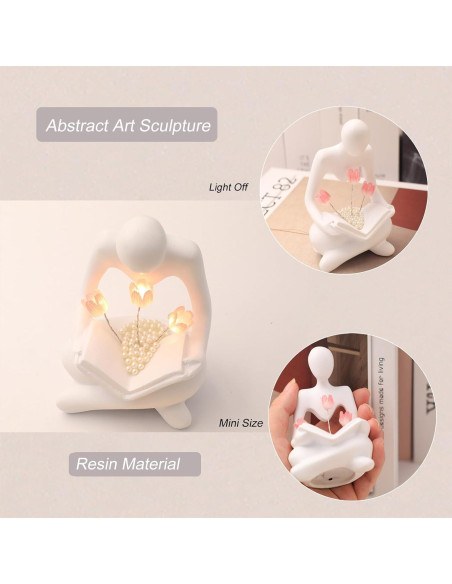 Lámpara Tulipán ITOWNKN LED Escultura de Lectura 6.1x11.5cm Lámpara Tulipán ITOWNKN LED Escultura de Lectura 6.1x11.5cm