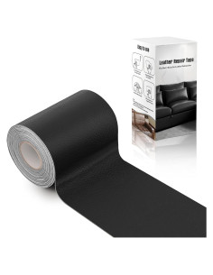 Parche de Reparación de Cuero Autoadhesivo OcePor 10x152 cm Negro