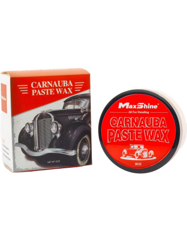 Cera de Carnauba Maxshine 227g - Brillo profundo y duradero