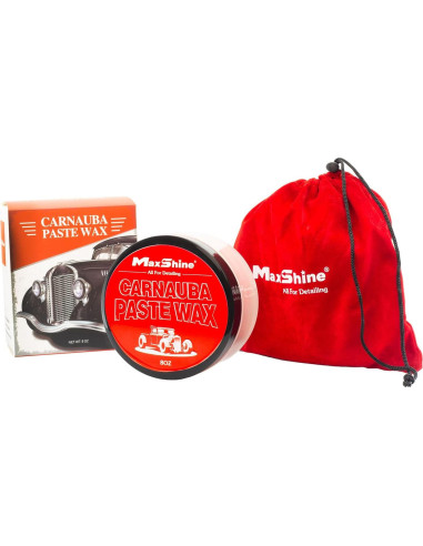 Cera de Carnauba Maxshine 227g - Brillo profundo y duradero