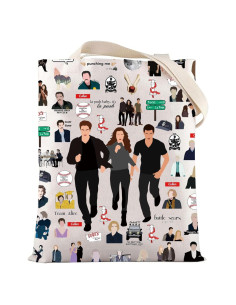 Bolsa Tote de Lona LEVLO Cullen T para Fans de Vampiros