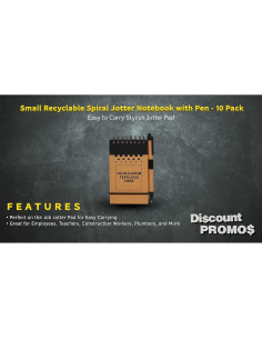 10 Cuadernos Espirales Reciclables PROMOCIONES DE DESCUENTO - 60 Páginas Rayadas - Negro 2