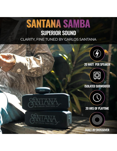 Altavoz Bluetooth SANTANA Samba 40W IP67 Inalámbrico