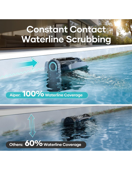 Limpiador de Piscina Robótico AIPER Scuba X1 con HydroComm Pro