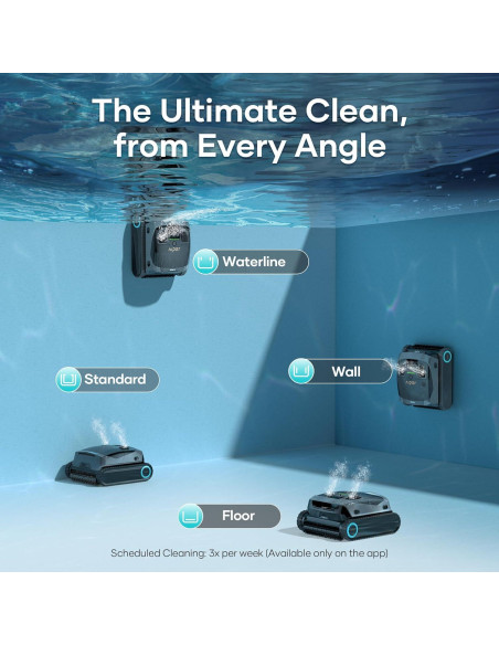 Limpiador de Piscina Robótico AIPER Scuba X1 con HydroComm Pro